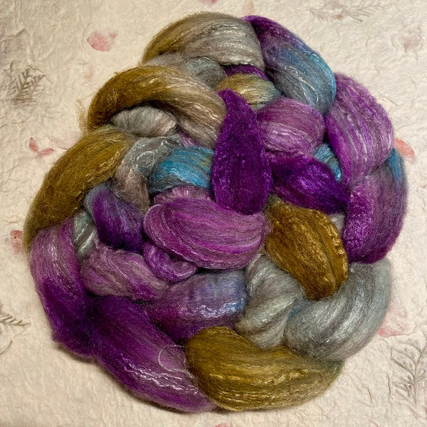 IxCHeL Fibre & Yarns Romanov Blend Tops colourway Trendy Iris