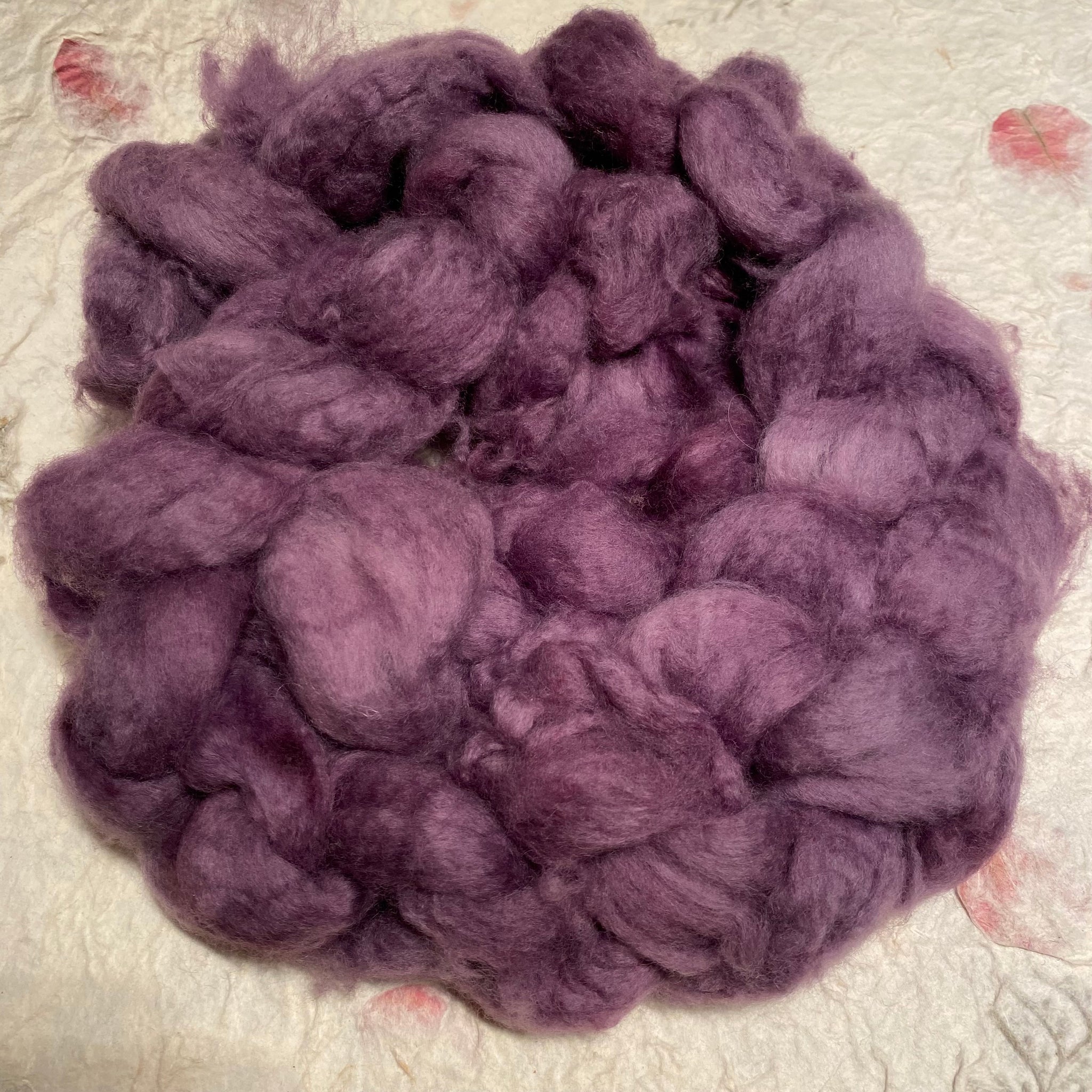 IxCHeL Fibre & Yarns Tibetan Yak Tops colourway Dusk dyed with Logwood