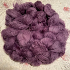 IxCHeL Fibre & Yarns Tibetan Yak Tops colourway Dusk dyed with Logwood