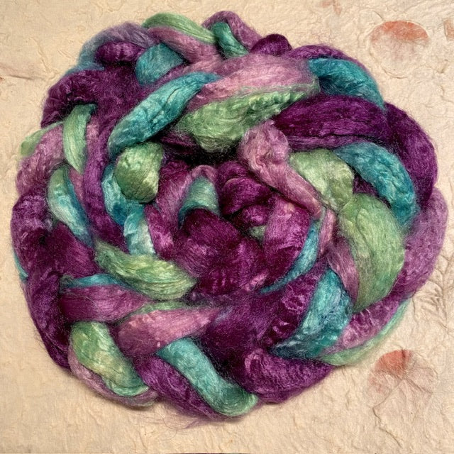 IxCHeL Fibre & Yarns Tussah Silk Tops colourway Wicked Good