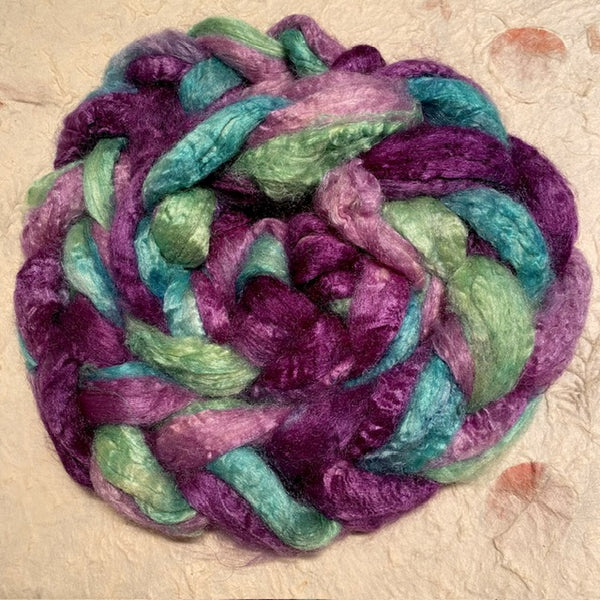 IxCHeL Fibre & Yarns Tussah Silk Tops colourway Wicked Good