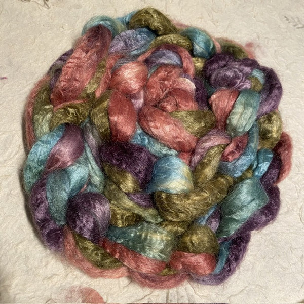 IxCHeL Fibre & Yarns Tussah Silk Tops colourway Wuthering Heights