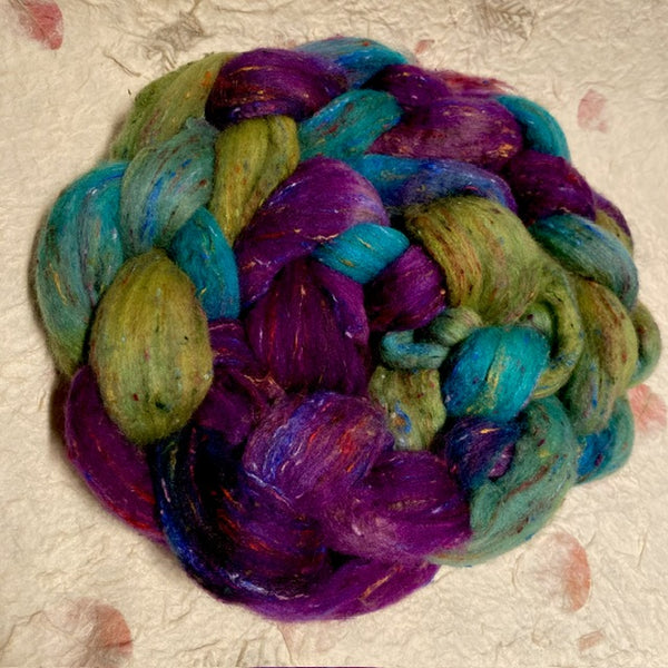 IxCHeL Fibre And Yarns Unicorn Tweed Tops colourway Aurora