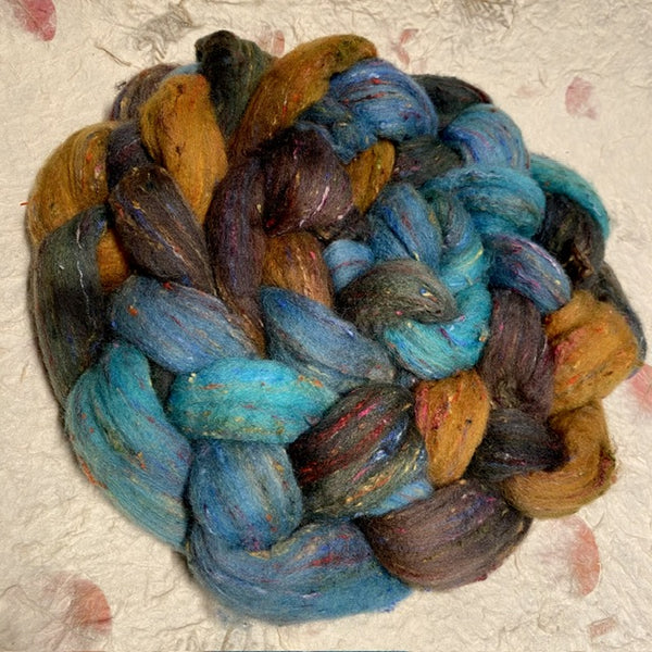 IxCHeL Fibre And Yarns Unicorn Tweed Tops colourway High Tide