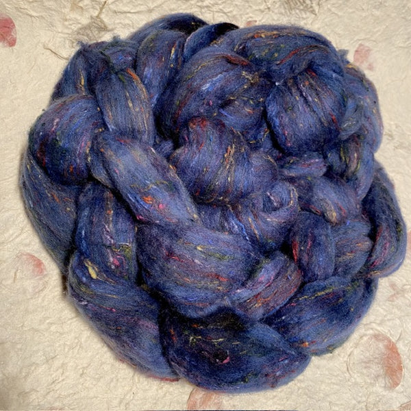 IxCHeL Fibre And Yarns Unicorn Tweed Tops colourway Indigo