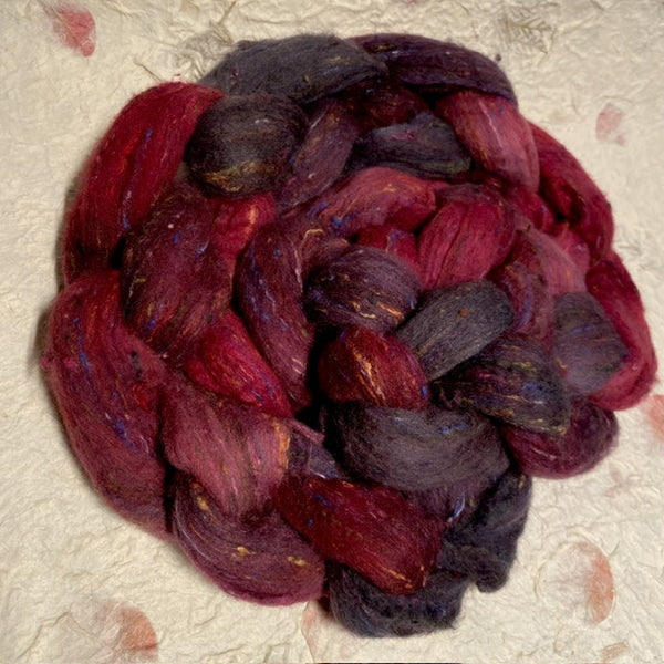 IxCHeL Fibre And Yarns Unicorn Tweed Tops colourway Power Of Darkess