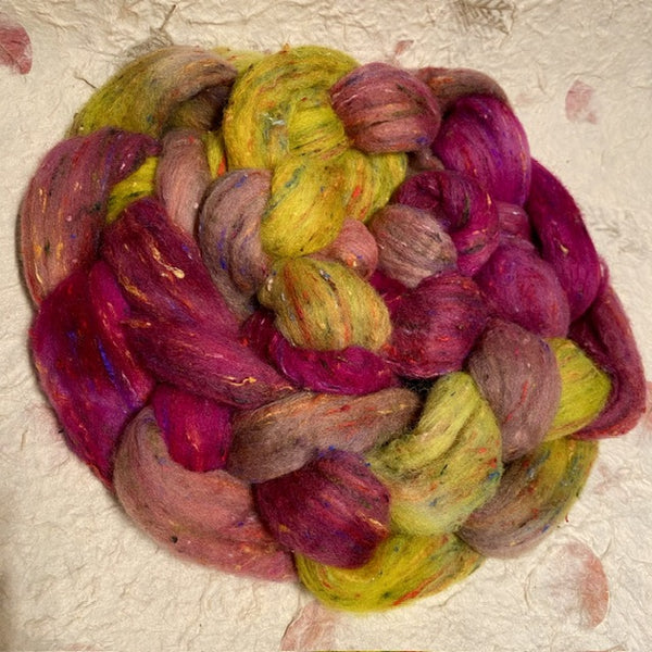 IxCHeL Fibre And Yarns Unicorn Tweed Tops colourway Rebel Yell