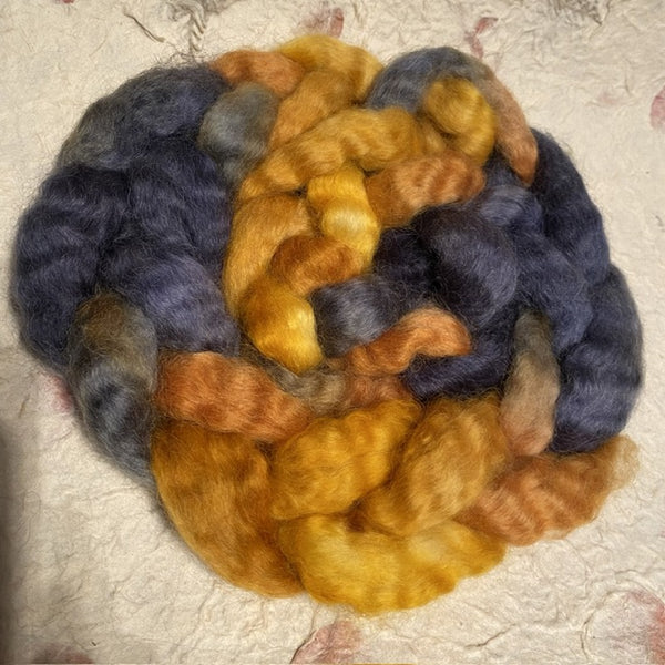 IxCHeL Fibre And Yarns Wensleydale Tops colourway Dark Starry Night