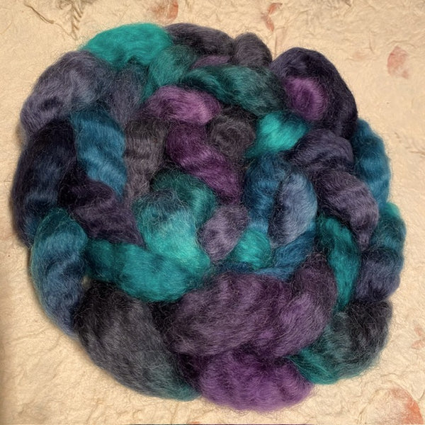 IxCHeL Fibre And Yarns Wensleydale Tops colourway Nevermore