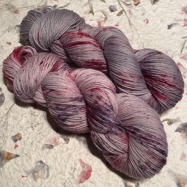 IxCHeL Fibre & Yarns 4ply Sock Yarn colourway I'm Not a Witch I'm Your Wife