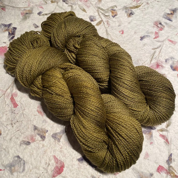 IxCHeL Fibre & Yarns Cashmere Merino Silk 4ply Yarn colourway Moss