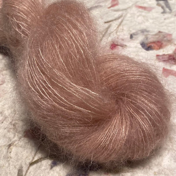 IxCHeL Fibre & Yarns Kid Mohair Silk Merino Yarn colourway Ballet Pink