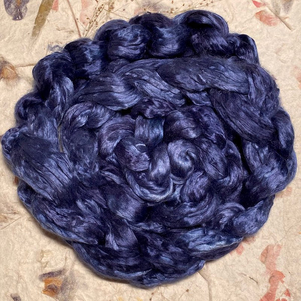 IxCHeL Fibre & Yarns Mulberry Silk Tops colourway Night Sky