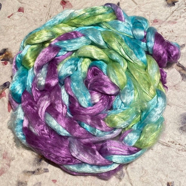 IxCHeL Fibre & Yarns Mulberry Silk Tops colourway Summertime