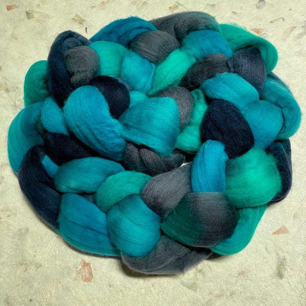 IxCHeL Fibre And Yarns Rambouillet Tops colourway Inkheart