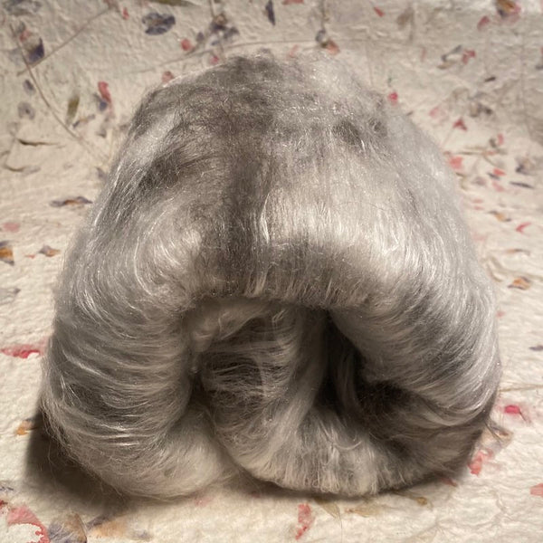 IxCHeL Fibres and Yarn Wallaby Cashmere Merino Silk Spinning Batts colourway Natural