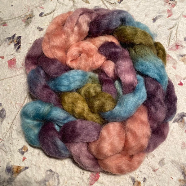 IxCHeL Fibre And Yarns Wensleydale Tops colourway Heather