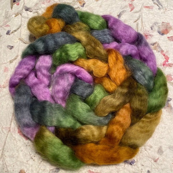 IxCHeL Fibre And Yarns Wensleydale Tops colourway Meadow Flowers