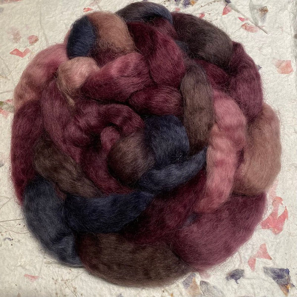 IxCHeL Fibre And Yarns Wensleydale Tops colourway Romance And Coffee