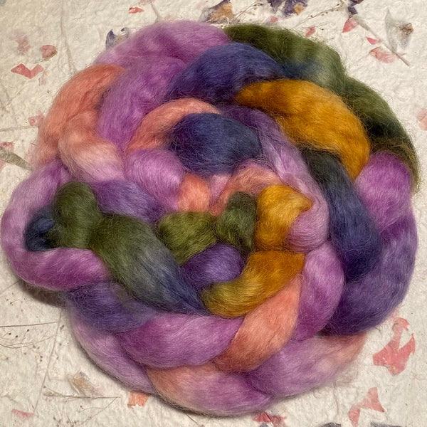 IxCHeL Fibre And Yarns Wensleydale Tops colourway Wildflowers