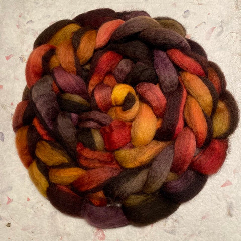 IxCHeL Fibre & Yarns Corriedale Tops colourway Autumn Love
