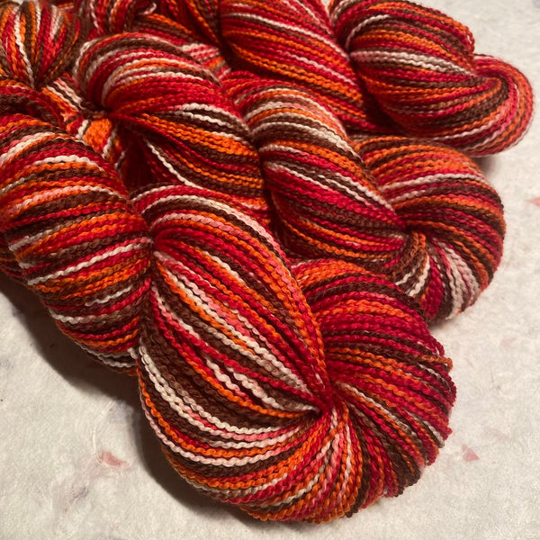 IxCHeL Fibre & Yarns Cotton Spiral Plied Yarn colourway Groovy Baby