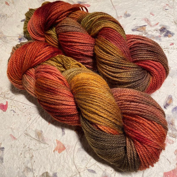 IxCHeL Fibre & Yarns 8ply DK Merino Yarn 'GAIA' colourway Autumn Glow