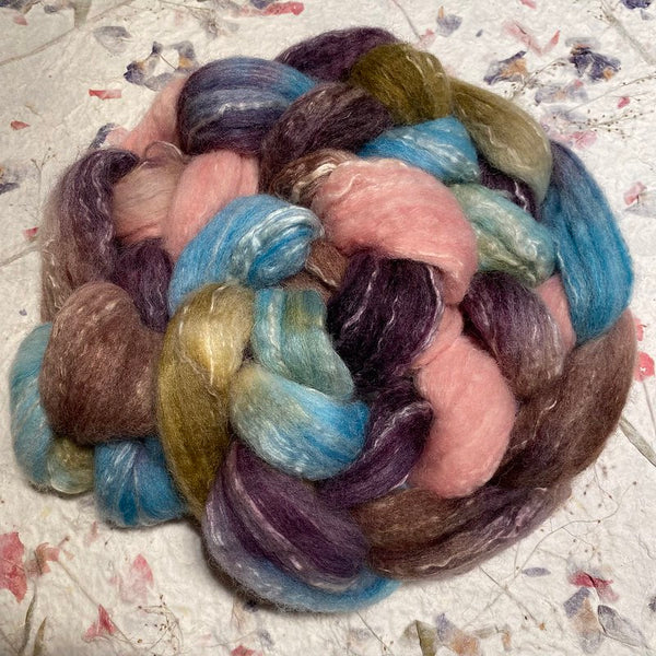 IxCHeL Fibre & Yarns North Ronaldsay Blend Tops colourway Wuthering Heights