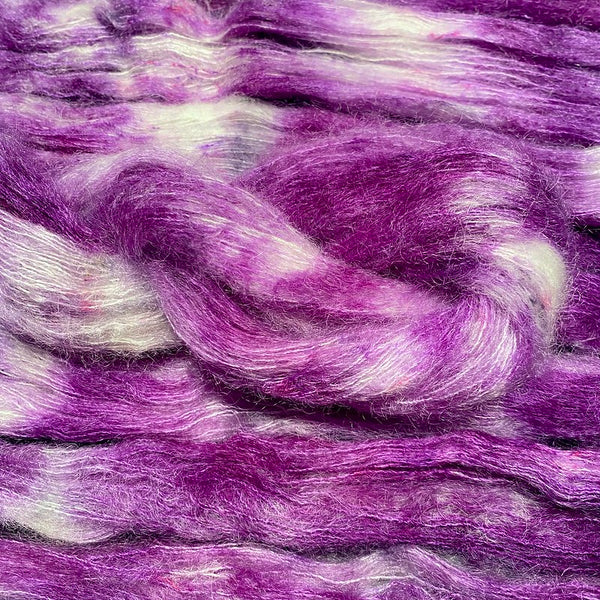 IxCHeL Fibre & Yarns Kid Mohair Silk Merino Yarn colourway Jacarandah