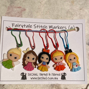 IxCHeL Fibre & Yarns Stitch Markers Set of 5 Fairytale Princess Set A