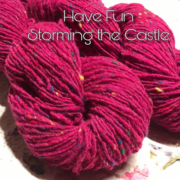 IxCHeL Fibre & Yarns Merino Tweed 4ply Yarn colourway Have Fun Storming The Castle