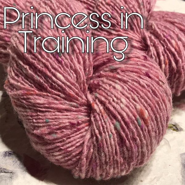 IxCHeL Fibre & Yarns Merino Tweed 4ply Yarn colourway Princess in Training