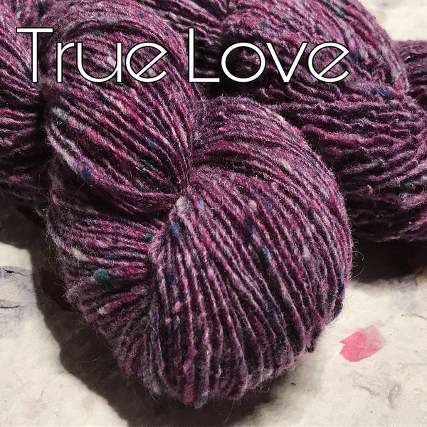 IxCHeL Fibre & Yarns Merino Tweed 4ply Yarn colourway True Love