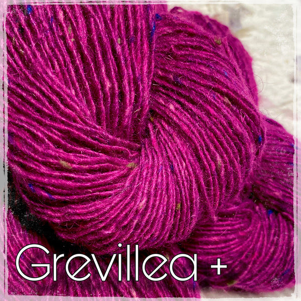 IxCHeL Fibre & Yarns Mohair Merino Tweed 4ply Yarn colourway Grevillea