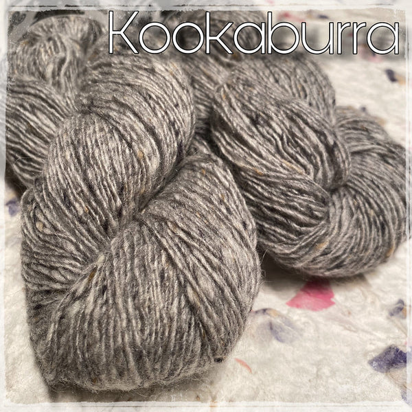 IxCHeL Fibre & Yarns Mohair Merino Tweed 4ply Yarn colourway Kookaburra